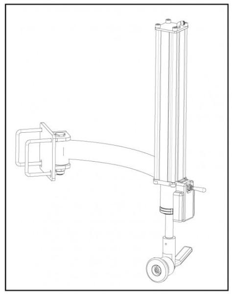 Hilfsarm Montagehilfe HA80R rechts für Montiermaschine RP-U200P, RP-U200PN, RP-U200MP, RP-U200MPN RP-R-HA80R